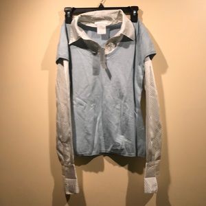 Mock Dress Shirt Sweater